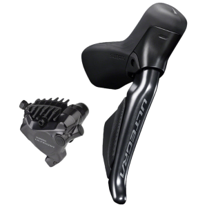 N+1 Bikes Shimano Ultegra ST-R8170F Di2 Shift/Brake Lever BR-R8170 Hydraulic Disc Brake Caliper - Right/Rear 12-Speed Flat Mount BLK - $605.00 at N+1 Bikes