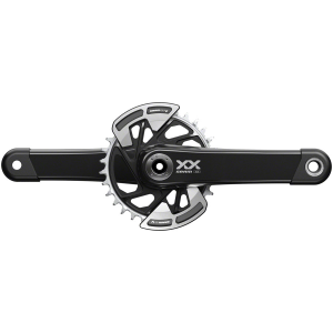 N+1 Bikes SRAM XX Eagle T-Type Wide Crankset - 170mm 12-Speed 32t Chainring Direct Mount 2-Guards DUB Spindle Interface BLK - $550.00 at N+1 Bikes