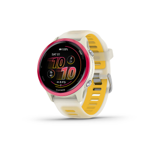 N+1 Bikes Garmin Forerunner 570 42mm Watch Watch Color: Bone Wristband: Translucent Bone/Mango - Silicone - $549.99 at N+1 Bikes