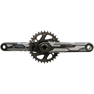 N+1 Bikes TruVativ Descendant Troy Lee Designs CoLab Carbon Crankset - 175mm 12-Speed 32t Direct Mount DUB Spindle Interface BLK - $530.00 at N+1 Bikes