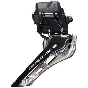 N+1 Bikes Shimano Dura-Ace FD-R9250 Di2 Front Derailleur - 2x12-Speed Braze-on Down Swing For 50-55t Max BLK/Silver - $515.00 at N+1 Bikes
