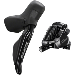 N+1 Bikes Shimano 105 ST-R7170-RE Di2 Shift/Brake Lever BR-R7170 Hydraulic Disc Brake Caliper - Rear 12-Speed Flat Mount BLK - $465.00 at N+1 Bikes