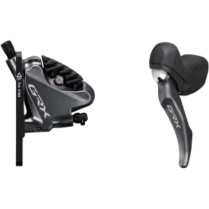 N+1 Bikes Shimano GRX ST-RX810-LA/BR-RX810 Disc Brake Lever/Drop Bar Seatpost Remote - Front Hydraulic Flat Mount Resin Pads BLK - $440.00 at N+1 Bikes