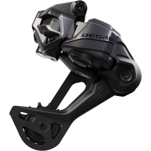 N+1 Bikes Shimano Deore RD-M6250-SGS Di2 Wireless Rear Derailleur - 12-Speed Long Cage Shadow ES BLK/Gray - $435.00 at N+1 Bikes