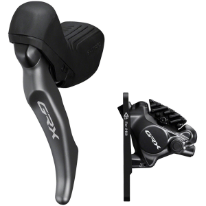 N+1 Bikes Shimano GRX BL-RX820 Brake Lever BR-RX820 Hydraulic Disc Brake Caliper - Left/Front Flat Mount Caliper - $415.00 at N+1 Bikes