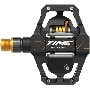 N+1 Bikes Time Speciale 12 Pedals - Dual Sided Clipless Platform Aluminum 9/16" BLK/Gold Small B1 - $385.00 at N+1 Bikes