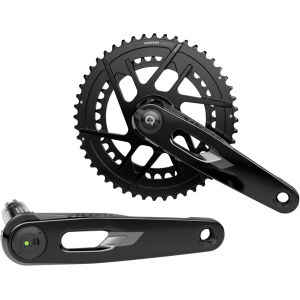N+1 Bikes SRAM Rival AXS Power Meter Crankset - 165mm 12-Speed 48/35t 8-Bolt Direct Mount DUB PM Spindle BLK E1 - $385.00 at N+1 Bikes