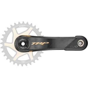 N+1 Bikes TRP CK-9050 EVO Crankset - 170mm 12-Speed For 68/73mm Frame BB DM CINCH Chainring Interface 30mm  Spindle Carbon BLK/Gold - $384.99 at N+1 Bikes