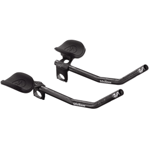 Vision TriMax Carbon Clip-ons 210-360mm Extension Range J-Bend Shape Aero Bar Add-on - Carbon