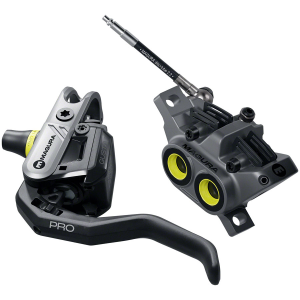 N+1 Bikes Magura Gustav Pro Disc Brake Lever - Front Rear Post Mount 4-Piston Aluminum Lever Blade BLK/Anthracite Gray - $362.00 at N+1 Bikes
