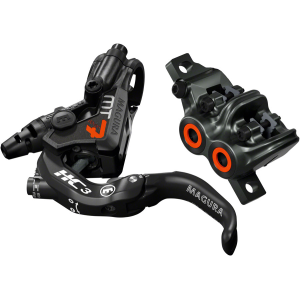 N+1 Bikes Magura MT7 HC3 Disc Brake Lever - Front Rear Hydraulic Post Mount BLK/Orange - $362.00 at N+1 Bikes