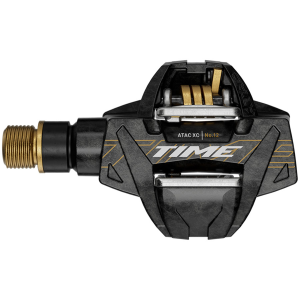 N+1 Bikes Time ATAC XC 12 Pedals - Dual Sided Clipless Carbon 9/16" Carbon/Gold C1 - $325.00 at N+1 Bikes