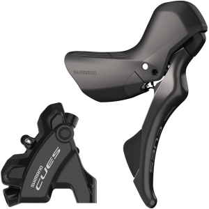 N+1 Bikes Shimano CUES ST-U6030 Shift/Brake Lever BR-U6030 Hyd Disc Brake Caliper - Right/Rear 10/11-Spd Flat Mount For 25mm Mount BLK - $320.00 at N+1 Bikes