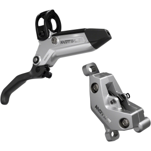 N+1 Bikes SRAM Motive Ultimate Disc Brake Lever - Rear Front 2000mm Hose Post Mount 4-Piston Alum Lever Body Carbon Blade Blk/Sil A1 - $305.00 at N+1 Bikes