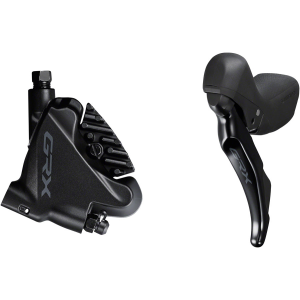 N+1 Bikes Shimano GRX ST-RX400/BR-RX400 Hydraulic Disc Brake Brake/Shift Lever - Left 2x10-Speed Flat Mount Finned Resin Pads BLK - $300.00 at N+1 Bikes