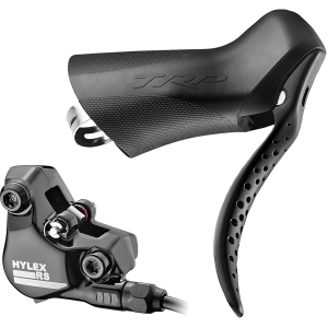 N+1 Bikes TRP Hylex RS Disc Brake and Lever - Rear Hydraulic 2-Piston Flat Mount Black - $199.99 at N+1 Bikes