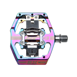 N+1 Bikes HT Pedals X3 Clipless Platform Pedals CrMo Oil Slick - $280.00 at N+1 Bikes