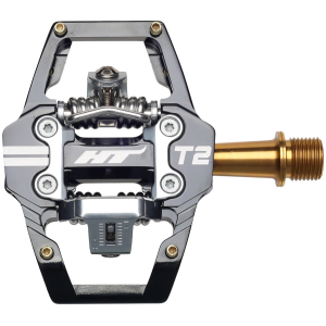 N+1 Bikes HT Components T2T Pedals - Dual Sided Clipless Platform Aluminum 9/16" BLK - $269.00 at N+1 Bikes