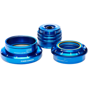 N+1 Bikes Cane Creek 110 30th Anniversary Headset - ZS44/28.6/H12 Upper | EC44/40 Lower Tapered Hellbender Ceramic Bearings Blue - $239.99 at N+1 Bikes