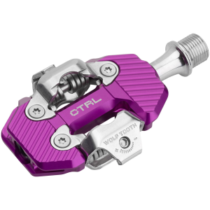 N+1 Bikes Wolf Tooth CTRL Trail Clipless Pedals - Dual Sided Clipless Alloy 9/16" Ultraviolet Purple Pair Shimano SPD - $219.95 at N+1 Bikes