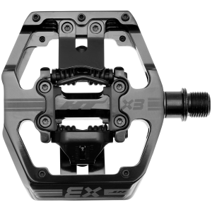 N+1 Bikes HT Components X3 Pedals - Dual Sided Clipless Platform Aluminum 9/16" Stealth BLK - $250.00 at N+1 Bikes
