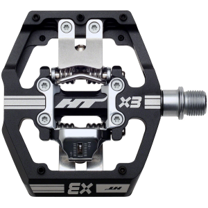 N+1 Bikes HT Components X3 Pedals - Dual Sided Clipless Platform Aluminum 9/16" BLK - $200.00 at N+1 Bikes