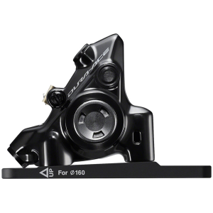 N+1 Bikes Shimano Dura-Ace BR-R9270-F Hydraulic Disc Brake Caliper - Front Flat Mount Resin Brake Pads - $200.00 at N+1 Bikes