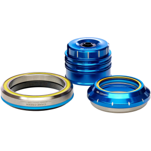 N+1 Bikes Cane Creek 110 30th Anniversary Headset - IS41/28.6/H9 Upper | IS52/40 Lower Tapered Hellbender Ceramic Bearings Blue - $199.99 at N+1 Bikes