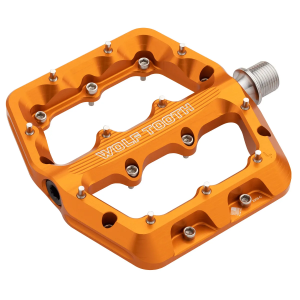 N+1 Bikes Wolf Tooth Components Waveform Platform Pedal Small Orange - $199.95 at N+1 Bikes