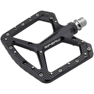 N+1 Bikes Wolf Tooth Ripsaw Aluminum Pedals - Platform Aluminum 9/16" Black - $199.95 at N+1 Bikes