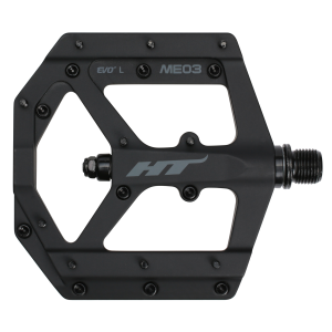 N+1 Bikes HT Pedals ME03 Evo+ Platform Pedals CrMo Stealth Black - $195.00 at N+1 Bikes