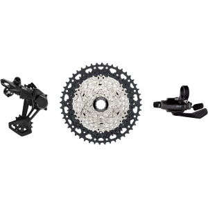 microSHIFT Advent MX 1x10-Speed Groupset - MX Trail Shifter MX Rear Derailleur Steel Cage Clutched 11-48t Cassette For HG Driver