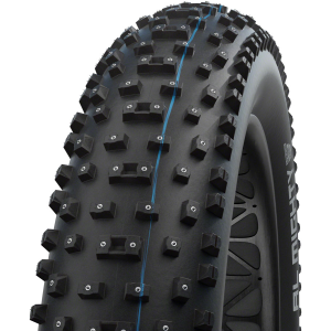 N+1 Bikes Schwalbe Al Mighty Tire - 26 x 4.8" Tubeless Folding BLK Evolution Line Addix Speed Grip Super Ground E-25 Studded - $172.05 at N+1 Bikes