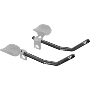Vision TriMax Carbon Reversible Extensions 385mm Length J-Bend Shape Aero Bar Add-on Reversible Design - Carbon