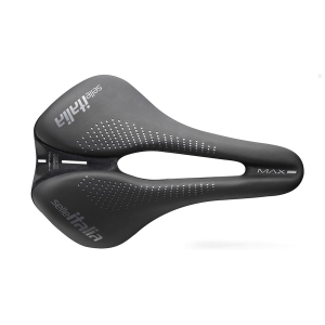 N+1 Bikes Selle Italia Max Novus EVO Boost Ti 316 Superflow Saddle 245 x 160mm Unisex 228g Black - $159.99 at N+1 Bikes