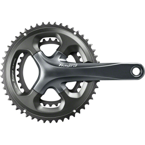 N+1 Bikes Shimano Tiagra FC-4700 Crankset - 165mm 10-Speed 52/36t 110 Asymmetric BCD Hollowtech II Spindle Interface Gray - $131.94 at N+1 Bikes
