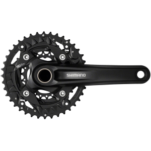 N+1 Bikes Shimano FC-MT500-3 Crankset - 175mm 10-Speed 40/30/22t 96/64 BCD Black - $110.63 at N+1 Bikes