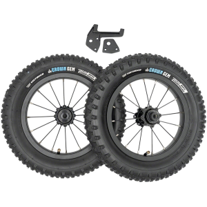 Kids Ride Shotgun Dirt Hero 12" Wheel Set - Rear Disc Tires/Tubes Included Pair