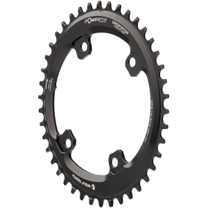 N+1 Bikes Wolf Tooth Elliptical Shimano 110 Asymmetric BCD Chainring - 42t 110 Asymmetric BCD 4-Bolt Drop-Stop B For Shimano GRX Cranks BLK - $89.95 at N+1 Bikes
