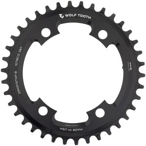 N+1 Bikes Wolf Tooth 107 BCD Chainring - 38t Compatible SRAM 107 BCD Drop-Stop B 4-Bolt BLK - $86.95 at N+1 Bikes