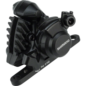 N+1 Bikes Shimano BR-RS305 Front Flat-Mount Disc Brake Caliper Resin Pads Fins Adaptor 140/160mm Rotor - $85.00 at N+1 Bikes