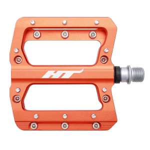 N+1 Bikes HT Components AN14A Nano Platform Pedals Body: Aluminum Spindle: Cr-Mo 9/16'' Orange Pair - $80.00 at N+1 Bikes
