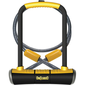 N+1 Bikes OnGuard PitBull Series U-Lock - 4.5 x 9" Keyed BLK/YLW Includes cable bracket - $79.95 at N+1 Bikes