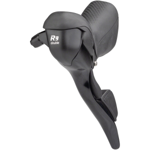 microSHIFT R9 Left Drop Bar Shift Lever - Double Shimano Compatible Black