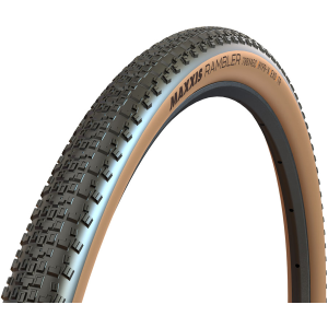 N+1 Bikes Maxxis Rambler Tire - 700 x 50 Tubeless Folding Black/Tan Dual EXO - $66.00 at N+1 Bikes