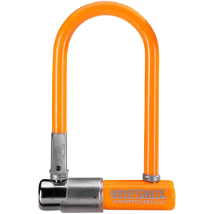 Kryptonite Krypto Series 2 Mini-7 U-Lock - 3.25 x 7" Keyed Orange Includes bracket