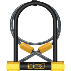 N+1 Bikes OnGuard BullDog Series U-Lock - 4.5 x 9" Keyed BLK Includes 4' cable bracket - $64.95 at N+1 Bikes