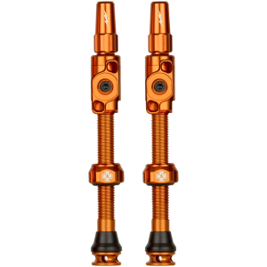 N+1 Bikes Muc-Off Big Bore Lite Tubeless Valve Stems - Large 45mm -Orange - $50.00 at N+1 Bikes