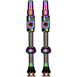 Muc-Off Big Bore Lite Tubeless Valve Stems - Large 45mm -Iridescent