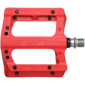 N+1 Bikes HT Components PA12A Pedals - Platform Composite 9/16" Red - $50.00 at N+1 Bikes